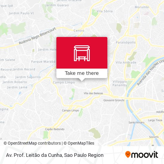 Av. Prof. Leitão da Cunha map