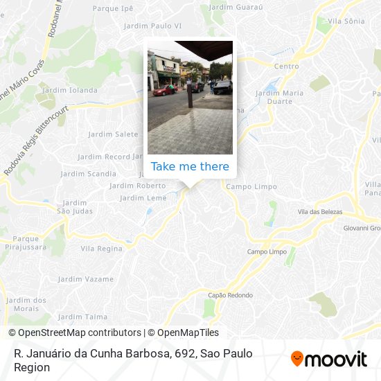 R. Januário da Cunha Barbosa, 692 map