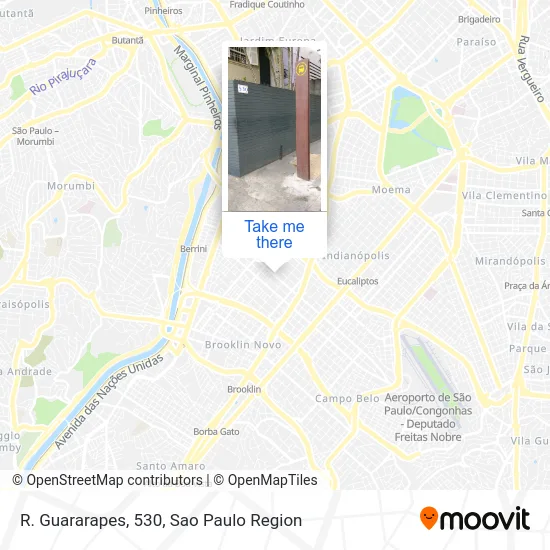 R. Guararapes, 530 map