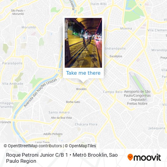 Roque Petroni Junior C / B 1 • Metrô Brooklin map