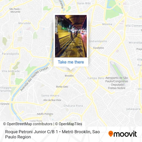 Roque Petroni Junior C / B 1 • Metrô Brooklin map
