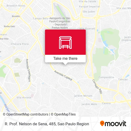 R. Prof. Nelson de Sena, 485 map