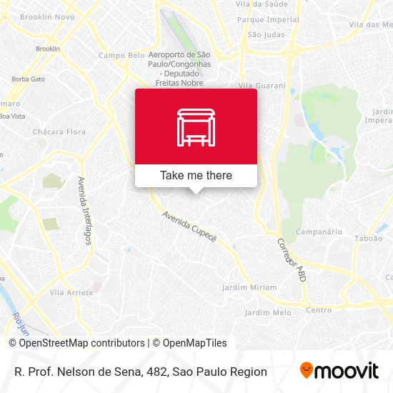 R. Prof. Nelson de Sena, 482 map