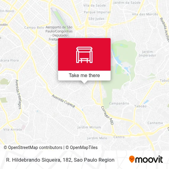 R. Hildebrando Siqueira, 182 map