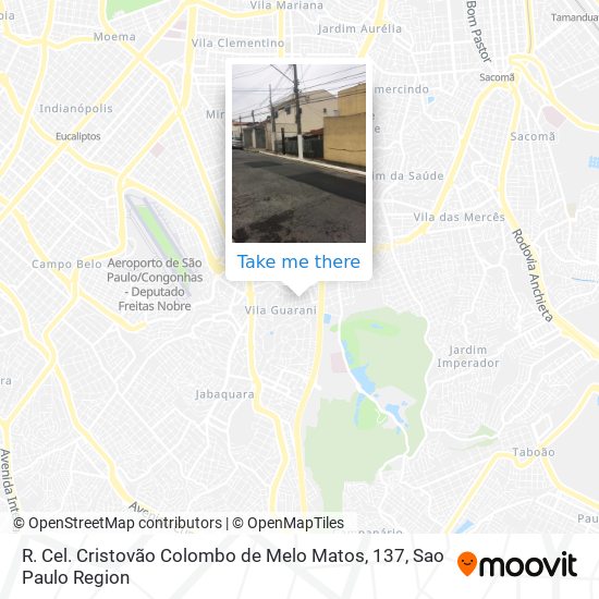 R. Cel. Cristovão Colombo de Melo Matos, 137 map
