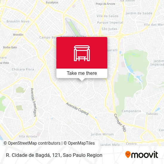 R. Cidade de Bagdá, 121 map