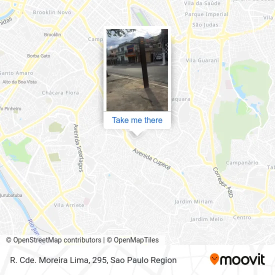 R. Cde. Moreira Lima, 295 map