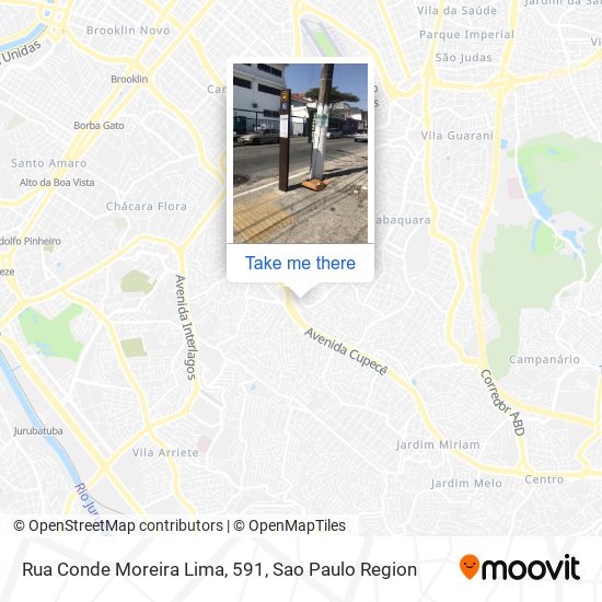 Mapa Rua Conde Moreira Lima, 591