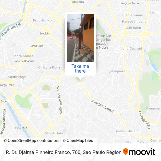 R. Dr. Djalma Pinheiro Franco, 760 map