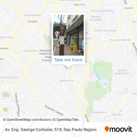 Mapa Av. Eng. George Corbisier, 518