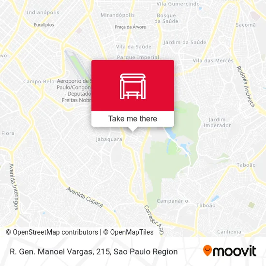 R. Gen. Manoel Vargas, 215 map