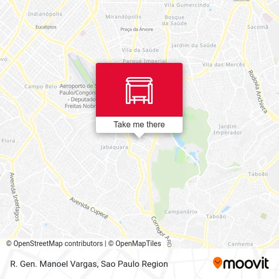 R. Gen. Manoel Vargas map