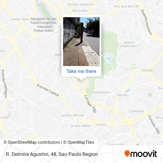 R. Delmira Agustini, 48 map