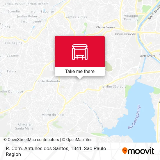 R. Com. Antunes dos Santos, 1341 map