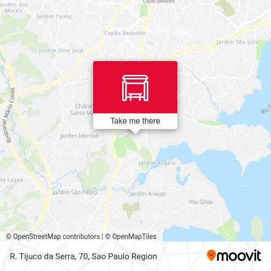 R. Tijuco da Serra, 70 map