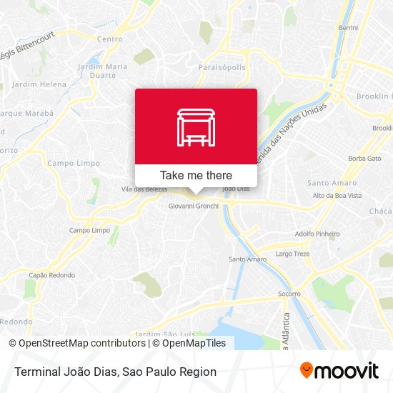 Mapa Terminal João Dias