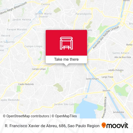 R. Francisco Xavier de Abreu, 686 map