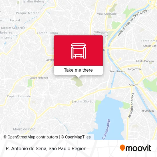 R. Antônio de Sena map