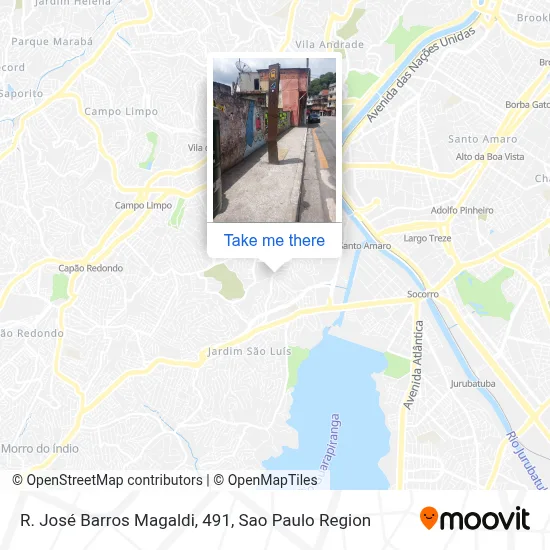 R. José Barros Magaldi, 491 map