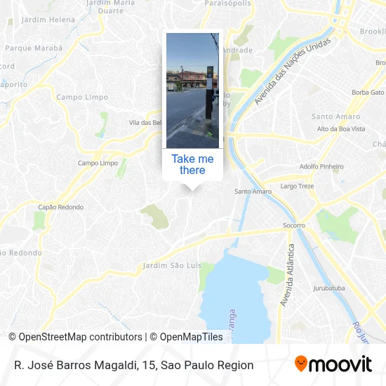 R. José Barros Magaldi, 15 map