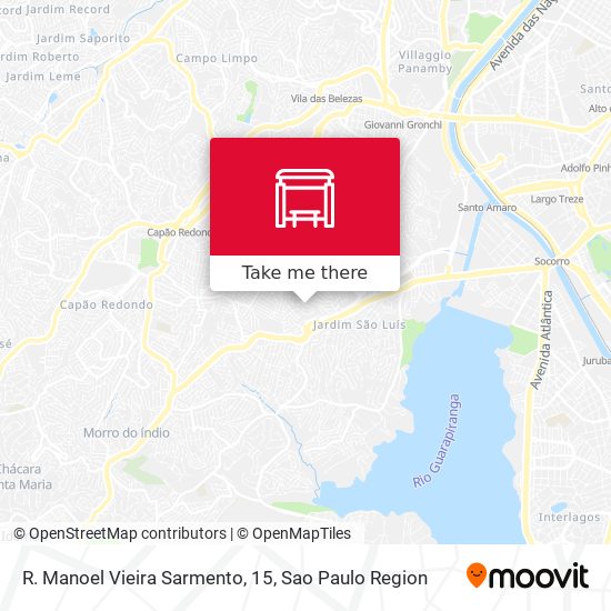 R. Manoel Vieira Sarmento, 15 map