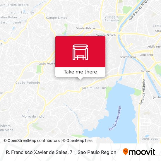 R. Francisco Xavier de Sales, 71 map