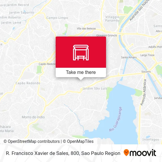 R. Francisco Xavier de Sales, 800 map