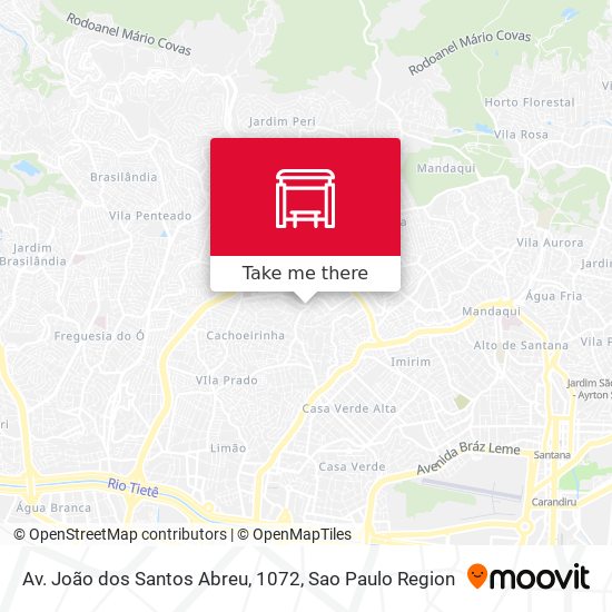 Mapa Av. João dos Santos Abreu, 1072