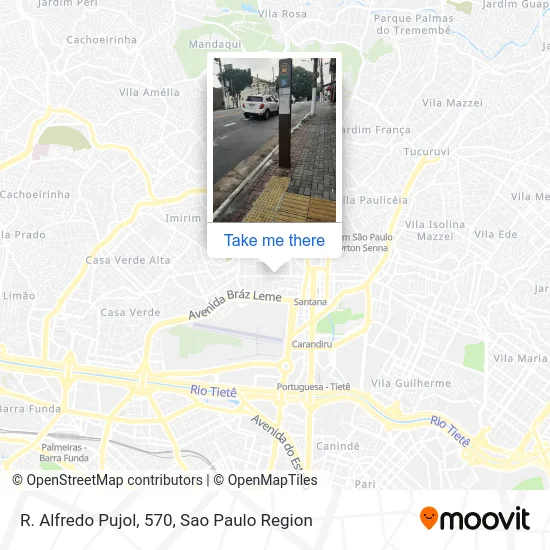 R. Alfredo Pujol, 570 map