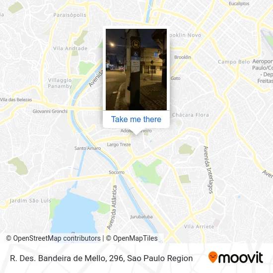 R. Des. Bandeira de Mello, 296 map