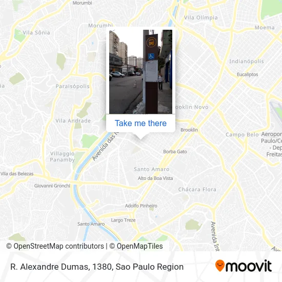 R. Alexandre Dumas, 1380 map