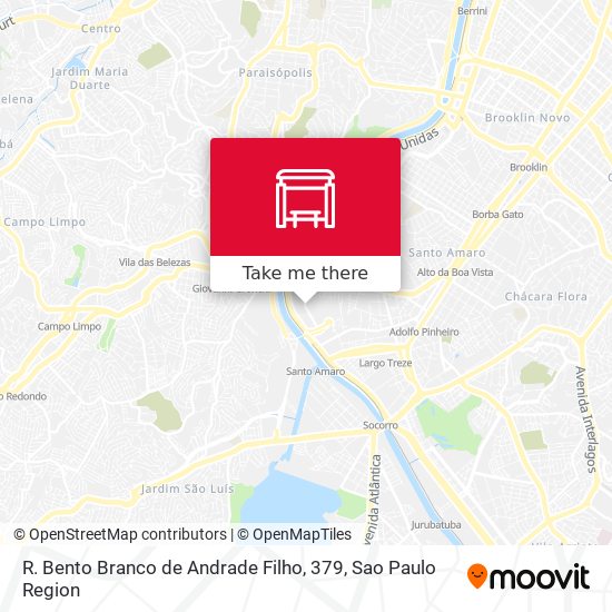 R. Bento Branco de Andrade Filho, 379 map