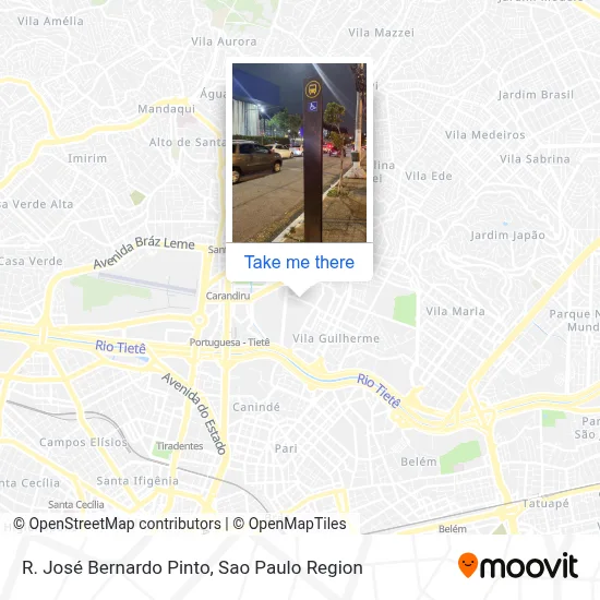 R. José Bernardo Pinto map