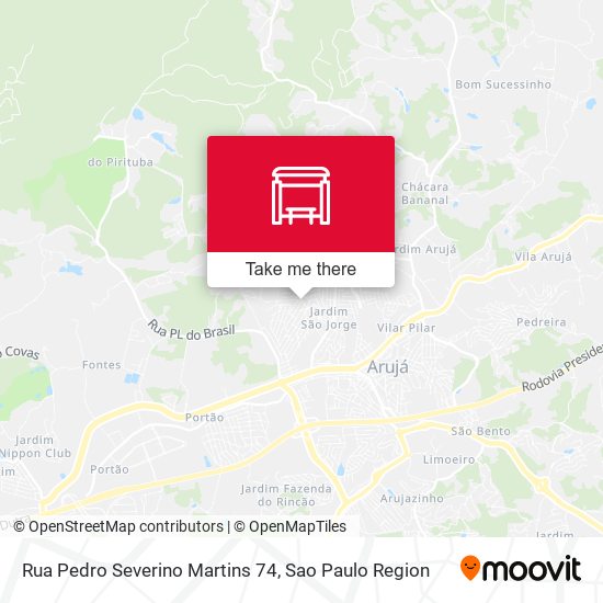 Rua Pedro Severino Martins 74 map