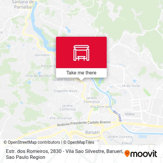 Estr. dos Romeiros, 2830 - Vila Sao Silvestre, Barueri map