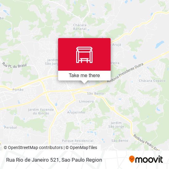 Rua Rio de Janeiro 521 map