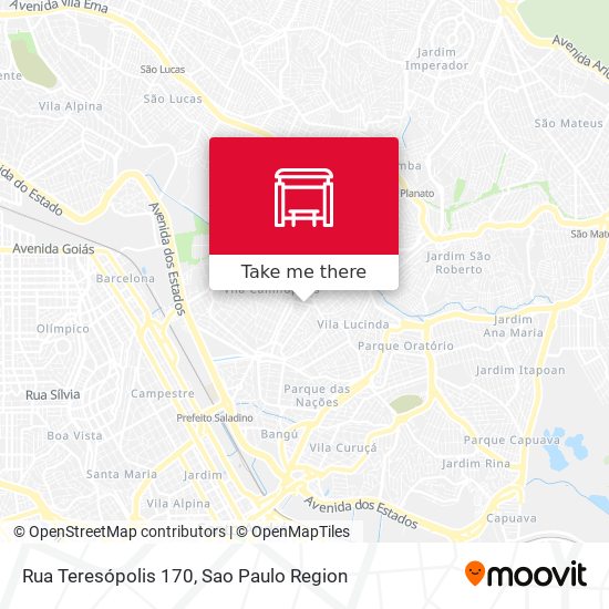 Rua Teresópolis 170 map