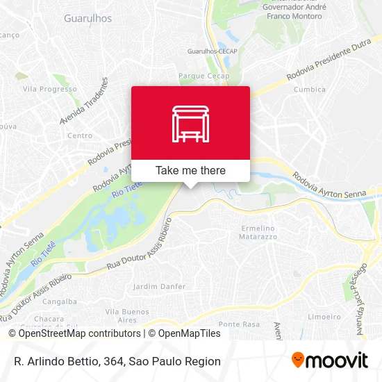 R. Arlindo Bettio, 364 map