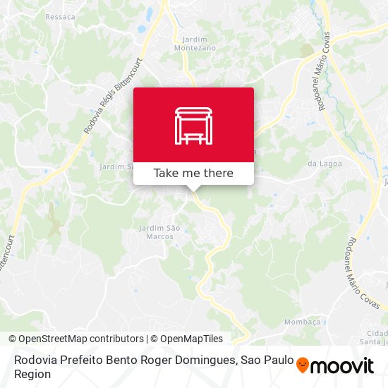 Rodovia Prefeito Bento Roger Domingues map