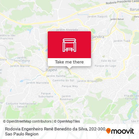 Rodovia Engenheiro Renê Benedito da Silva, 202-300 map