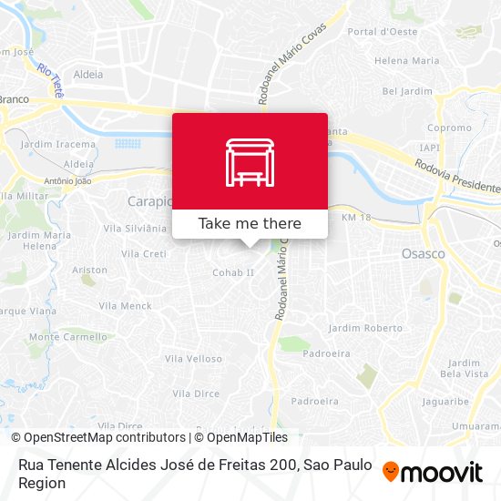 Rua Tenente Alcides José de Freitas 200 map