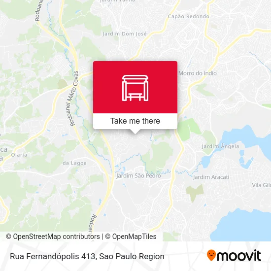 Rua Fernandópolis 413 map
