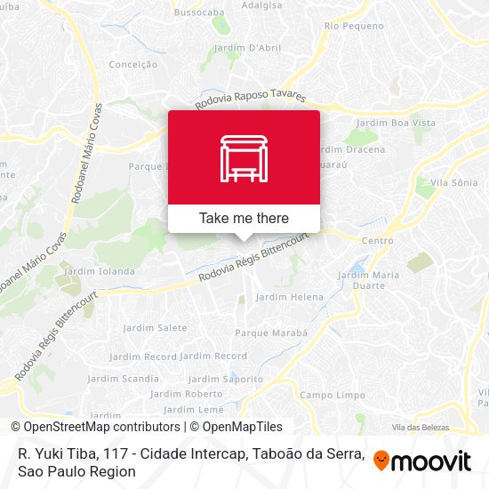 R. Yuki Tiba, 117 - Cidade Intercap, Taboão da Serra map