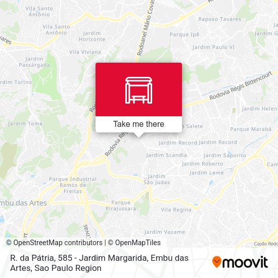 R. da Pátria, 585 - Jardim Margarida, Embu das Artes map