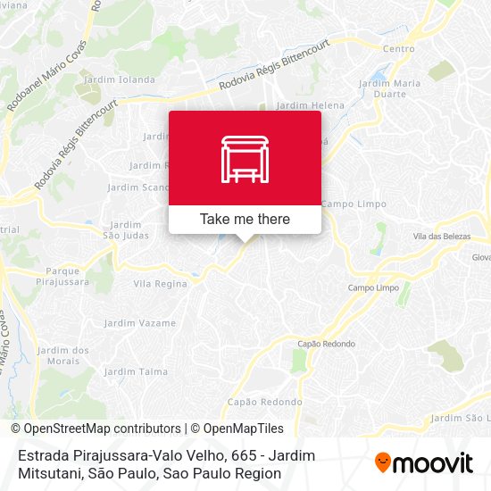 Estrada Pirajussara-Valo Velho, 665 - Jardim Mitsutani, São Paulo map
