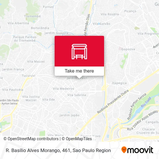 R. Basílio Alves Morango, 461 map