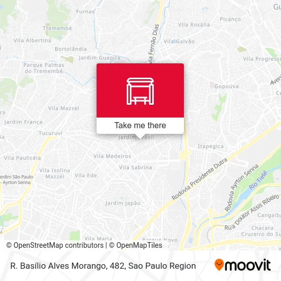 R. Basílio Alves Morango, 482 map