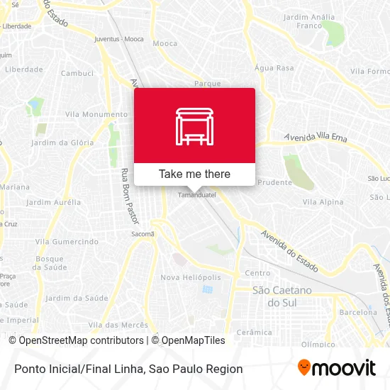 Ponto Inicial/Final Linha map