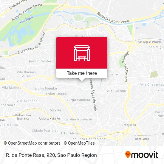 R. da Ponte Rasa, 920 map