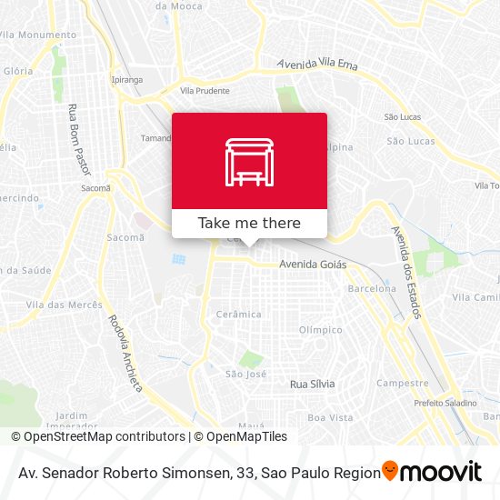 Av. Senador Roberto Simonsen, 33 map